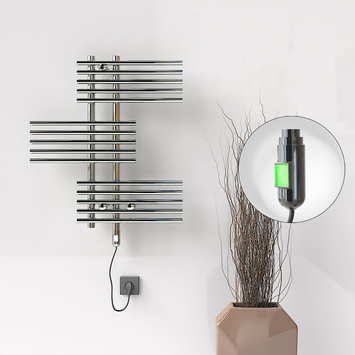 Radiva - FIJI Electric Towel Warmer 650x740 Chrome (On/Off Button) 200W Radiva - FIJI Electric Towel Warmer 650x740 Chrome (On/Off Button) 200W