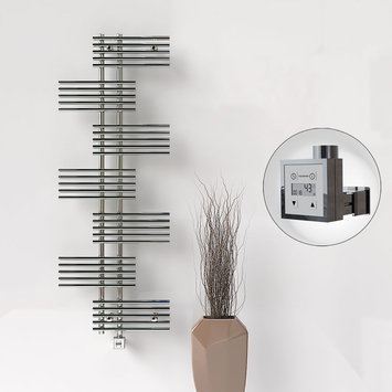  - FIJI Electric Towel Warmer 650x1762 Chrome (KTX3 Thermostat) 600W