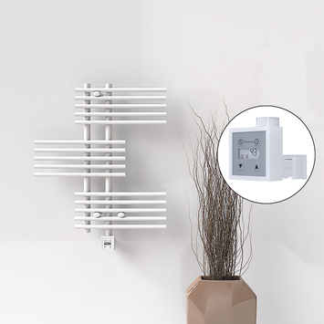 Radiva - FIJI Electric Towel Warmer 650x740 White (KTX3 Thermostat) 300W Radiva - FIJI Electric Towel Warmer 650x740 White (KTX3 Thermostat) 300W