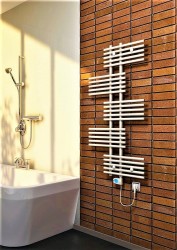 Fiji Electric Towel Warmer 900 Watt 650x1250 White (Musa Thermostat) - Thumbnail