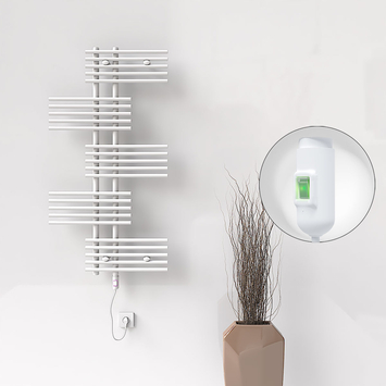 Radiva - FIJI Electric Towel Warmer 650x1250 White (On/Off Button) 600W Radiva - FIJI Electric Towel Warmer 650x1250 White (On/Off Button) 600W