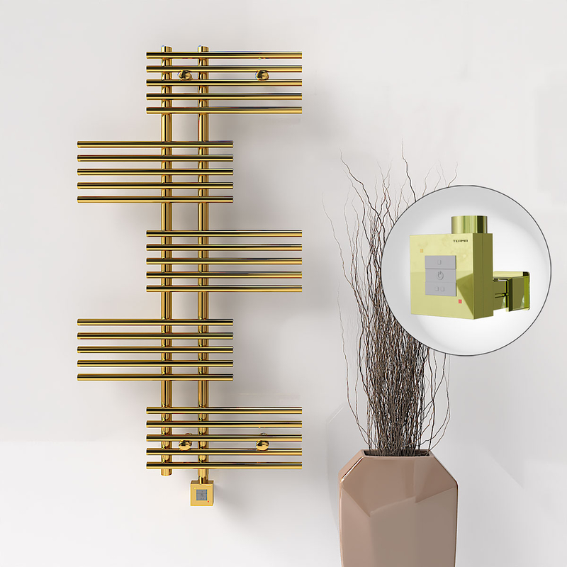 FIJI Electric Towel Warmer 650x1250 Gold (KTX1 Thermostat) 300W