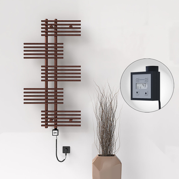  - FIJI Electric Towel Warmer 650x1250 Antique Copper (KTX3 Thermostat) 300W Spiral Cable