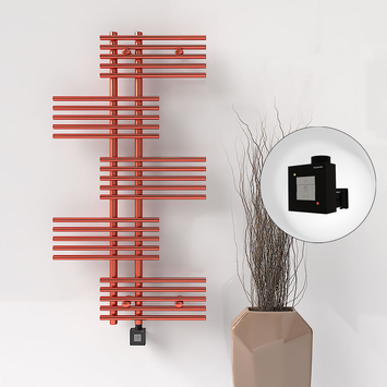 Radiva - FIJI Electric Towel Warmer 650x1250 Rose Gold (KTX1 Thermostat) 300W