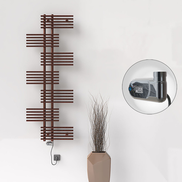 - FIJI Electric Towel Warmer 650x1762 Antique Copper (Thesis Thermostat) 600W
