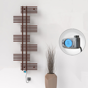  - FIJI Electric Towel Warmer 650x1762 Antique Copper (Musa Thermostat) 600W