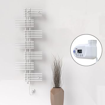 Radiva - Fiji Elektrikli Havlupan 650x1762 Beyaz (Thesis Termostat) 900W