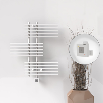 Radiva - FIJI Electric Towel Warmer 650x740 White (KTX1 Thermostat) 300W Radiva - FIJI Electric Towel Warmer 650x740 White (KTX1 Thermostat) 300W