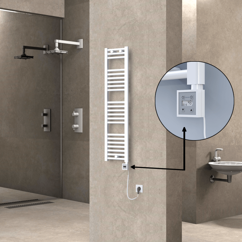 Haiti Sèche Serviettes Electrique 300x1200 Blanc Ktx3 300 Watt Câble en spirale