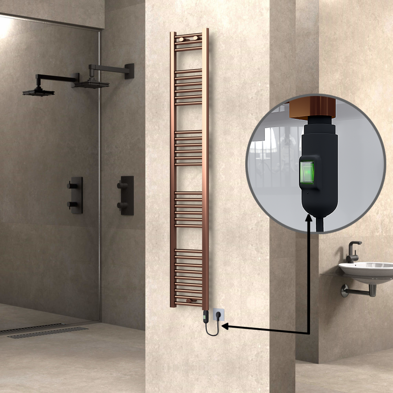 Haiti Elektrikli Havlupan 300x1800 Bakır Eskitme (On/Off Düğmeli) 300W