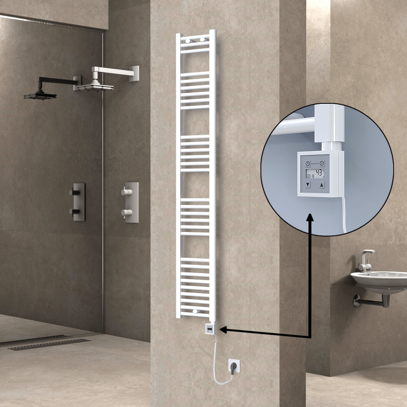 Haiti Sèche Serviettes Electrique 300x1800 Blanc Ktx3 600 Watt Câble en spirale
