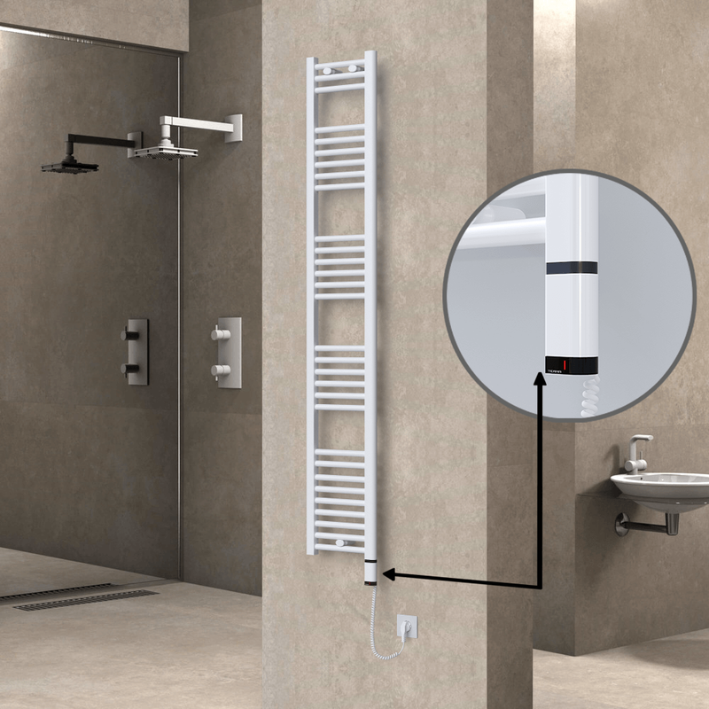 Haiti Elektrikli Havlupan 300x1800 Beyaz (OneD On/Off ) Sağ 600W