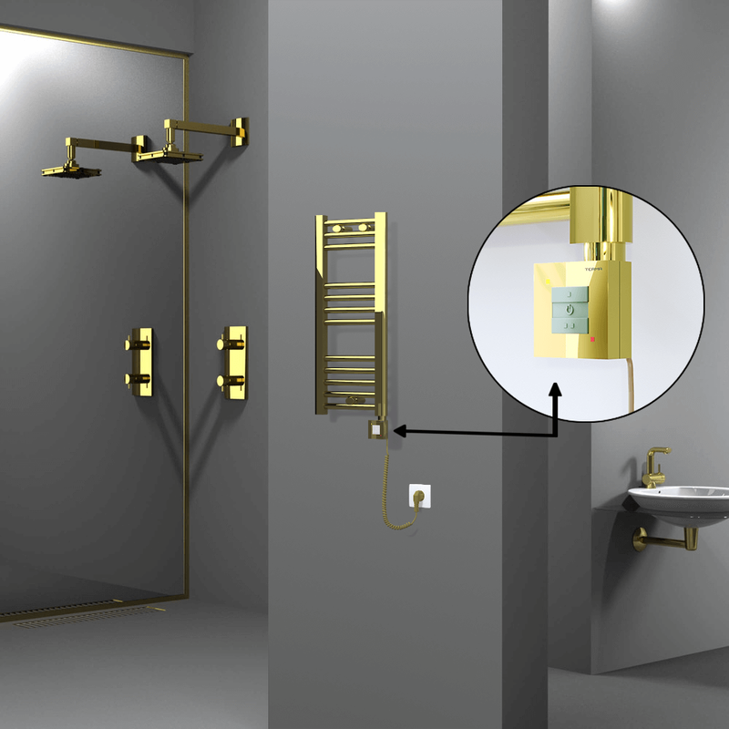 Haiti Sèche Serviettes Electrique 300x700 Or Ktx1 200 Watt Câble en spirale