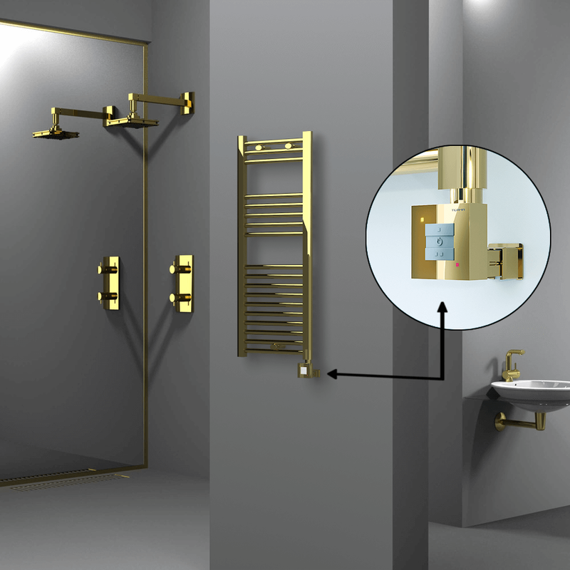 Haiti Sèche Serviettes Electrique 400x1000 Or Ktx1 200 Watt