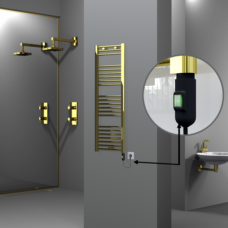 Haiti Sèche Serviettes Electrique 400x1200 Or (On/Off) 300 Watt