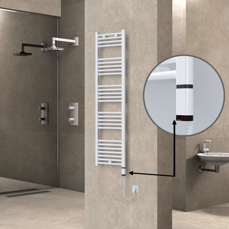 Haiti Elektrikli Havlupan 400x1500 Beyaz (OneD On/Off ) Sağ 600W