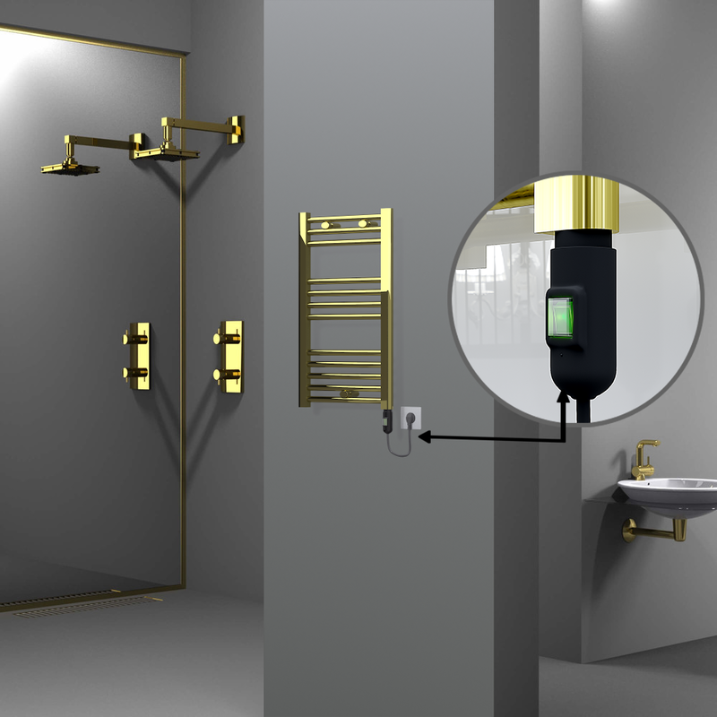 Haiti Sèche Serviettes Electrique 400x700 Or (On/Off) 200 Watt