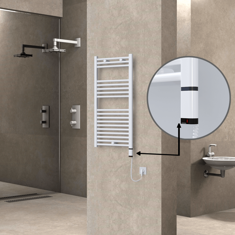 Haiti Elektrikli Havlupan 500x1000 Beyaz (OneD On/Off ) Sağ 300W