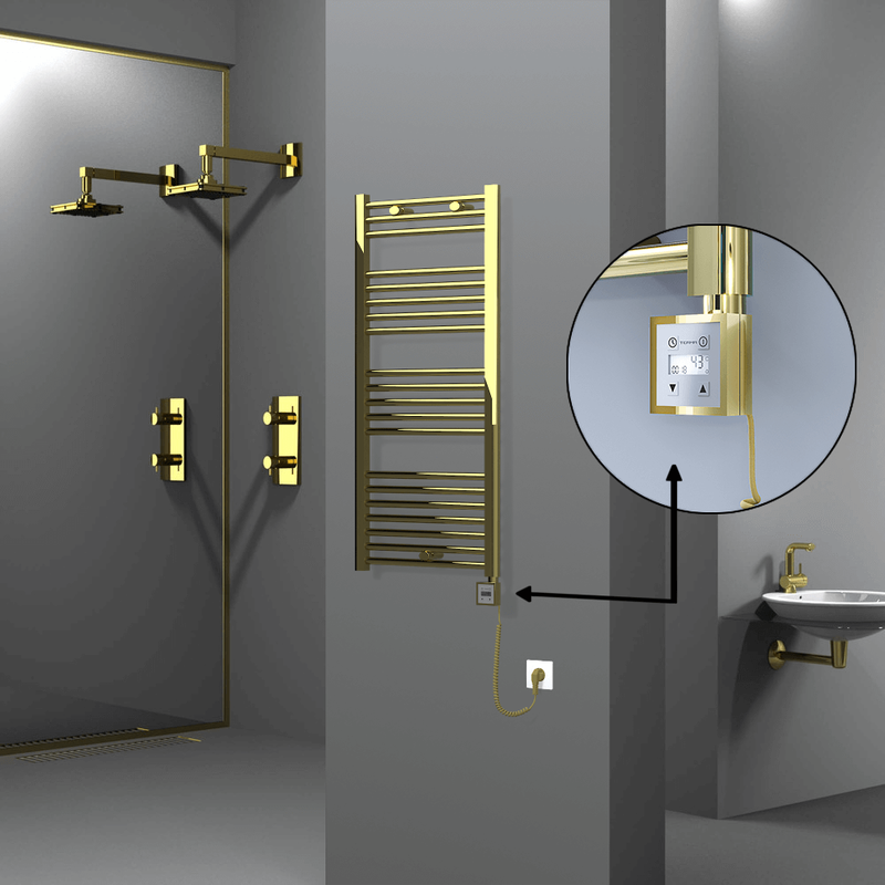 Haiti Sèche Serviettes Electrique 500x1100 Or Ktx3 300 Watt Câble en spirale