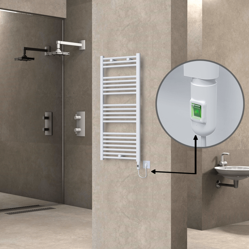 Haiti Elektrikli Havlupan 500x1100 Beyaz (On/Off Düğmeli) 600W