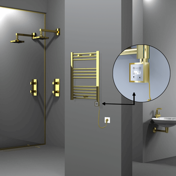 Radiva - HAITI Elektrikli Havlupan 500x700 Düz Altın (KTX3 Termostat) 200W Spiral Kablolu Radiva - HAITI Elektrikli Havlupan 500x700 Düz Altın (KTX3 Termostat) 200W Spiral Kablolu