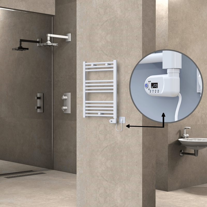Haiti Elektrikli Havlupan 500x700 Beyaz (Thesis Termostat) 300W