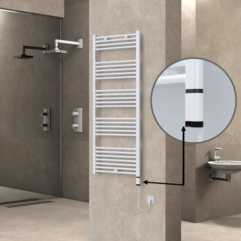 Haiti Elektrikli Havlupan 600x1500 Beyaz (OneD On/Off ) Sağ 1000W