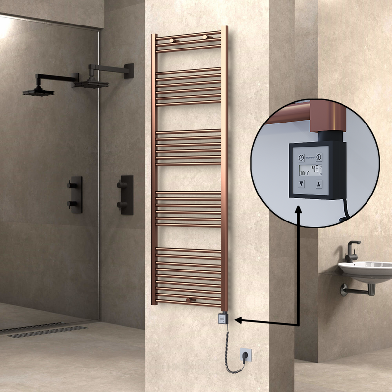 Haiti Sèche Serviettes Electrique 600x1800 Antique Cuivre Ktx3 600 Watt Câble en spirale