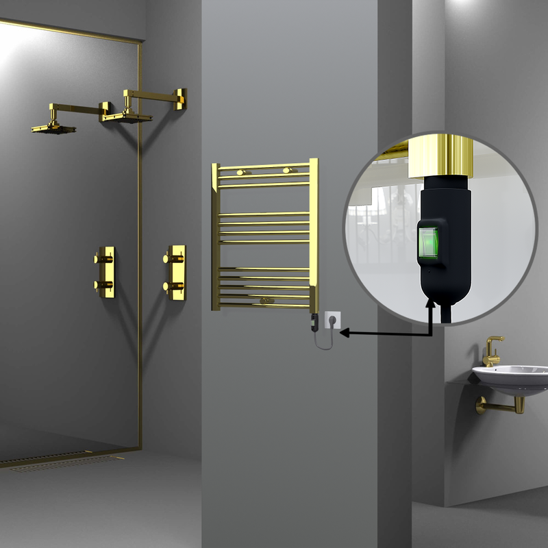 Haiti Sèche Serviettes Electrique 600x700 Or (On/Off) 200 Watt