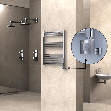  - Haiti Sèche Serviettes Electrique 600x800 Chrome Ktx1 300 Watt