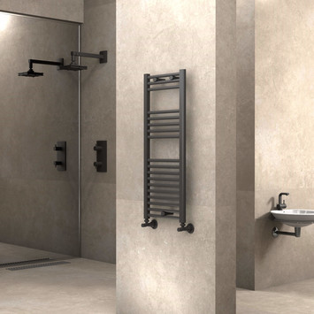 Radiva - Haiti Sèche Serviettes 400x1000 Anthracite Radiva - Haiti Sèche Serviettes 400x1000 Anthracite