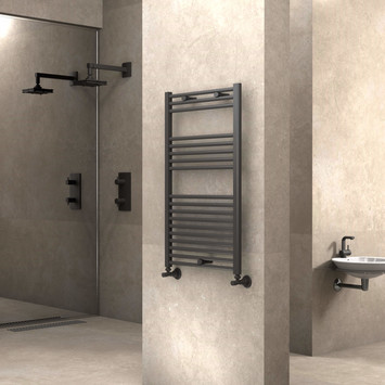 Radiva - Haiti Sèche Serviettes 600x1000 Anthracite Radiva - Haiti Sèche Serviettes 600x1000 Anthracite