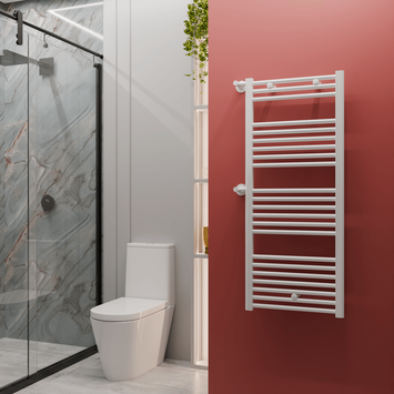Radiva - Haiti Side Entry Towel Warmer 500x1200 Flat White Radiva - Haiti Side Entry Towel Warmer 500x1200 Flat White
