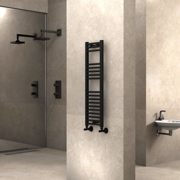 Radiva - Haiti Towel Warmer 300x1000 Matte Black Radiva - Haiti Towel Warmer 300x1000 Matte Black