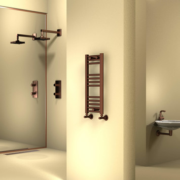 - Haiti Towel Warmer 300x700 Copper Antique  - Haiti Towel Warmer 300x700 Copper Antique