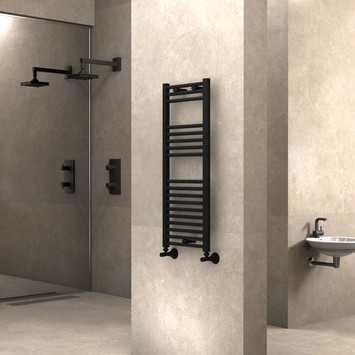 Radiva - Haiti Towel Warmer 400x1000 Matte Black Radiva - Haiti Towel Warmer 400x1000 Matte Black