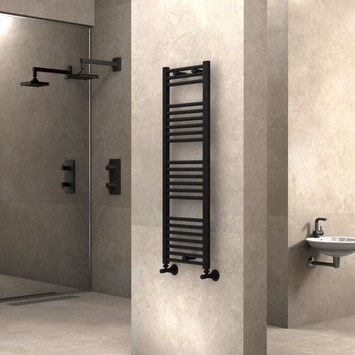 Radiva - Haiti Towel Warmer 400x1200 Matte Black Radiva - Haiti Towel Warmer 400x1200 Matte Black