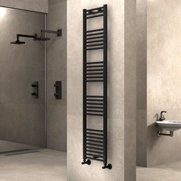 Radiva - Haiti Towel Warmer 400x1800 Matte Black Radiva - Haiti Towel Warmer 400x1800 Matte Black