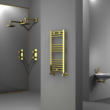 Radiva - Haiti Towel Warmer 400x800 Gold Radiva - Haiti Towel Warmer 400x800 Gold