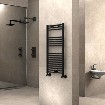 Radiva - Haiti Towel Warmer 500x1000 Matte Black Radiva - Haiti Towel Warmer 500x1000 Matte Black
