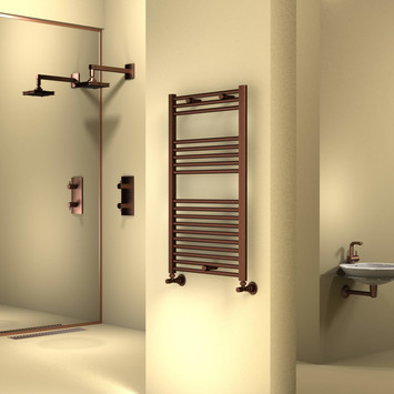 - Haiti Towel Warmer 600x1000 Copper Antique  - Haiti Towel Warmer 600x1000 Copper Antique