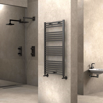 Radiva - Haiti Towel Warmer 600x1100 Anthracite Radiva - Haiti Towel Warmer 600x1100 Anthracite