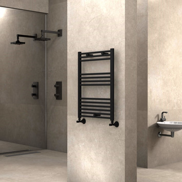 Radiva - Haiti Towel Warmer 600x800 Matte Black Radiva - Haiti Towel Warmer 600x800 Matte Black