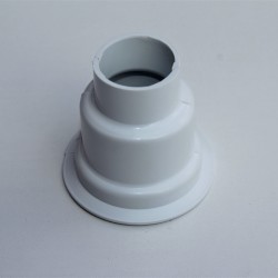 Havlupan Boru Gizleme Kılıfı 2 Parçalı Geçmeli Plastik Beyaz - Thumbnail