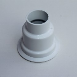 Radiva - Havlupan Boru Gizleme Kılıfı 2 Parçalı Geçmeli Plastik Beyaz