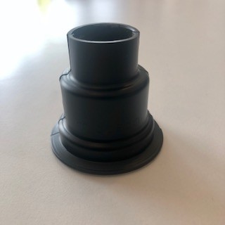 Radiva - Pipe Sleeve Push - Fit Plastic Black