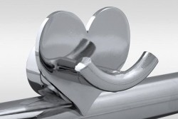  - Rob Hook for Towel Warmers H04 Metal Heart Chrome