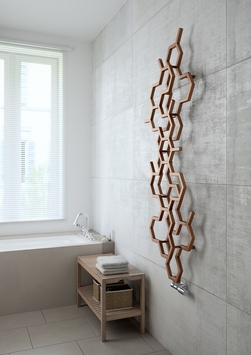 Radiva - HEX Sèche Serviettes Design 573x1700 Cuivre