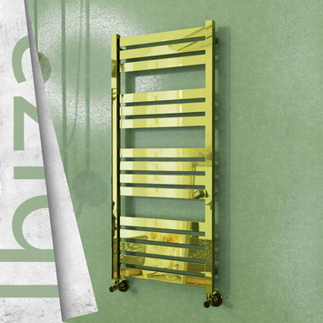 Radiva - Ibiza Decorative Towel Warmer 500x1165 (Stainless Steel) Gold