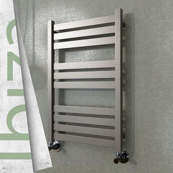 - Ibiza Decorative Towel Warmer 500x780 (Stainless Steel) Satine Finish